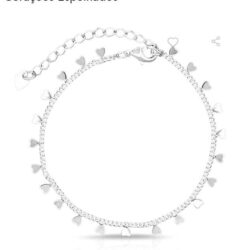 Pulseira corações espelhados