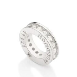 BERLOQUE STOPPER SEPARADOR DE PRATA 925 COM ZIRCÔNIAS