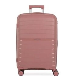 Mala Média 23 Kg Polipropileno 4 Rodas Rover Rosé