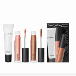 kit de gloss labial Mac glossed out lipglass trio