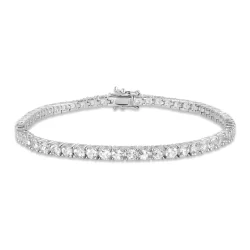 Pulseira Riviera em Prata 925 com Topázios Incolores Vivara
