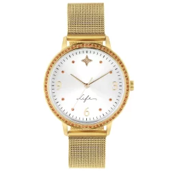 Relógio Vivara Life  Formatura Feminino Aço Dourado