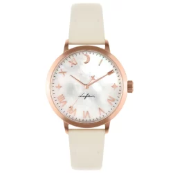 Relógio Life Vivara Lovely Feminino Couro Bege